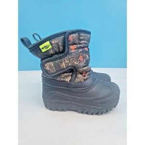 Western Chief Toddler Boys Shredder Camo Winter Snow Boots Duck Shoes Size 7/8